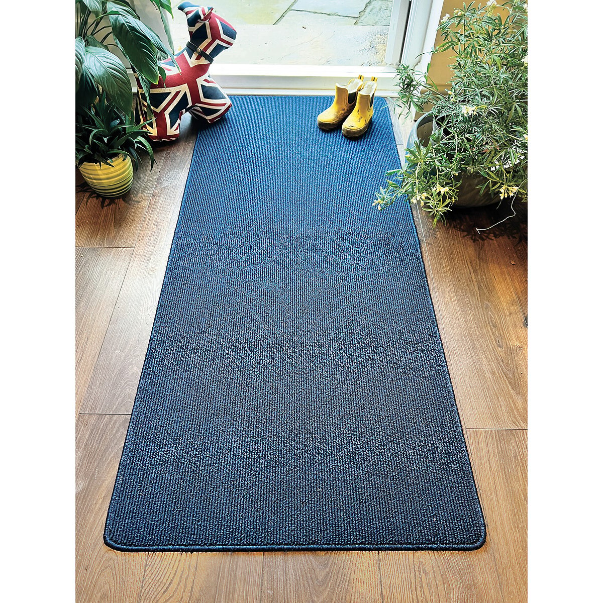 Plain Stain Resistant Runner navy, MY MAT