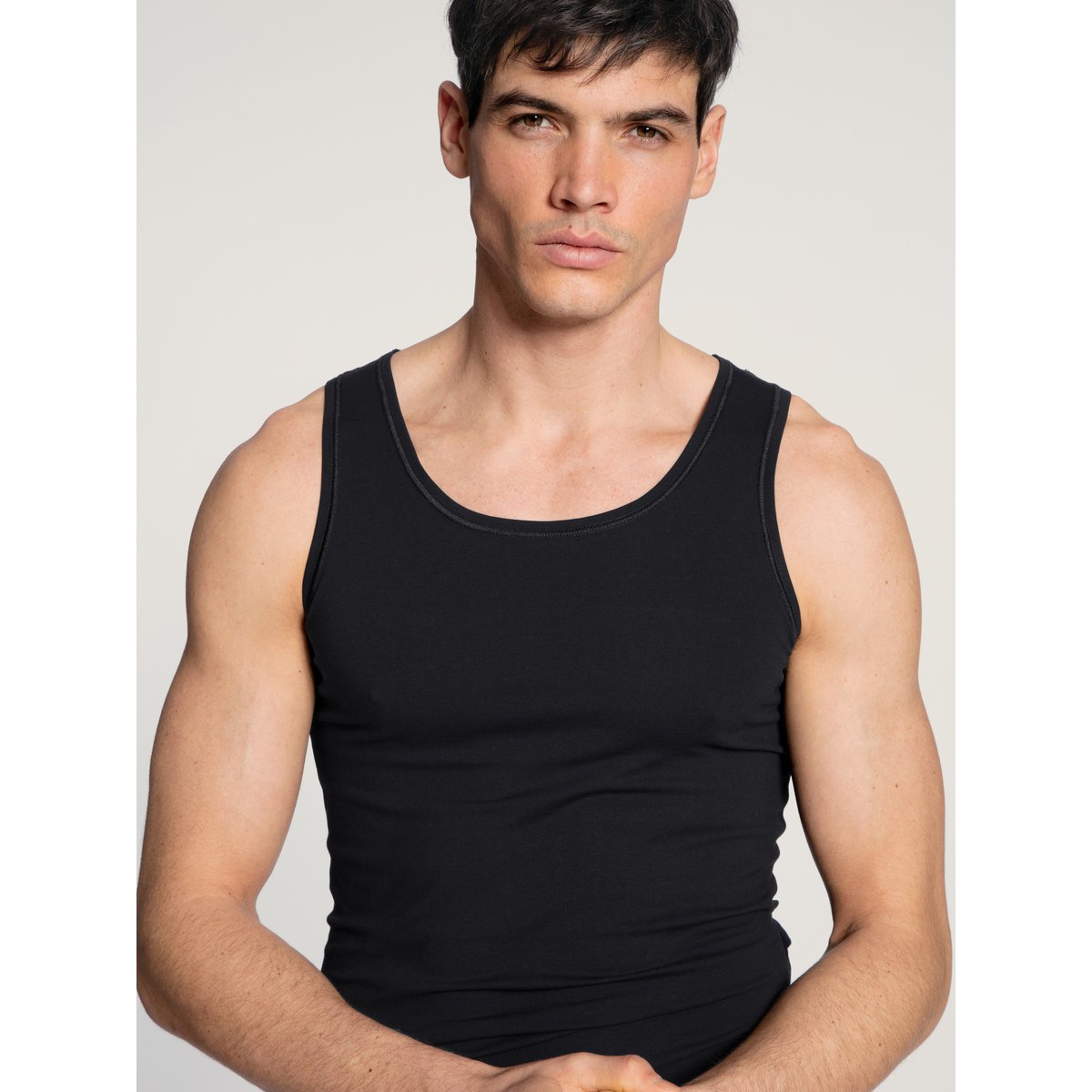 Debadeur sans manches Coton COTTON CODE noir, CALIDA