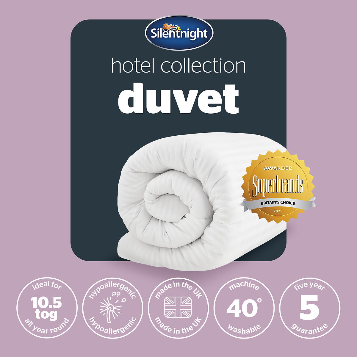 Hotel Collection 10.5 Tog Duvet white, SILENTNIGHT