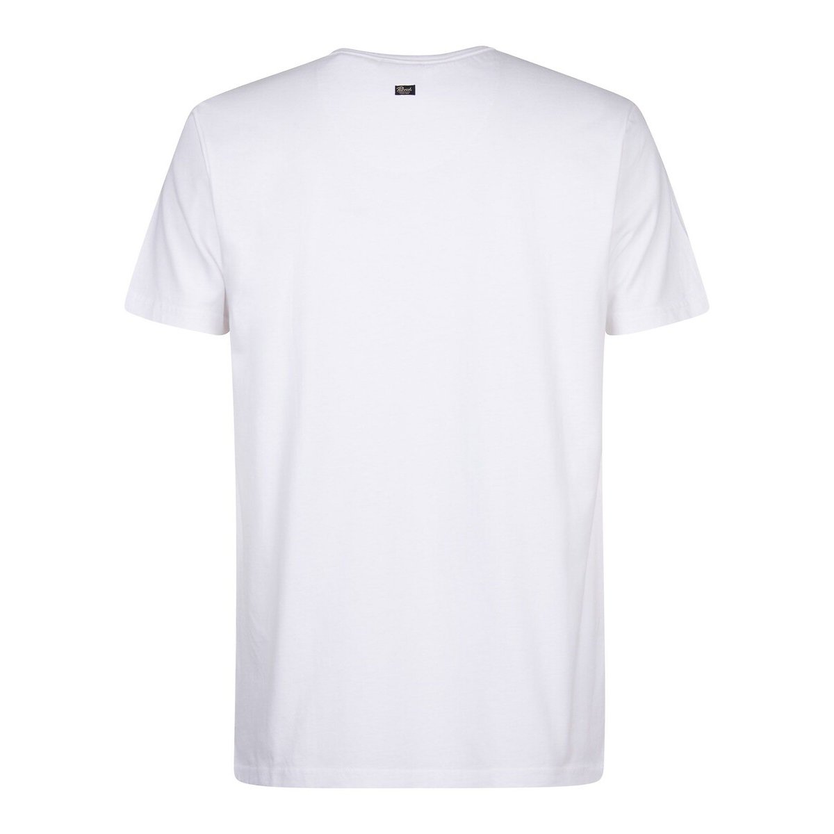 T-shirt met korte mouwen en logo wit, PETROL INDUSTRIES
