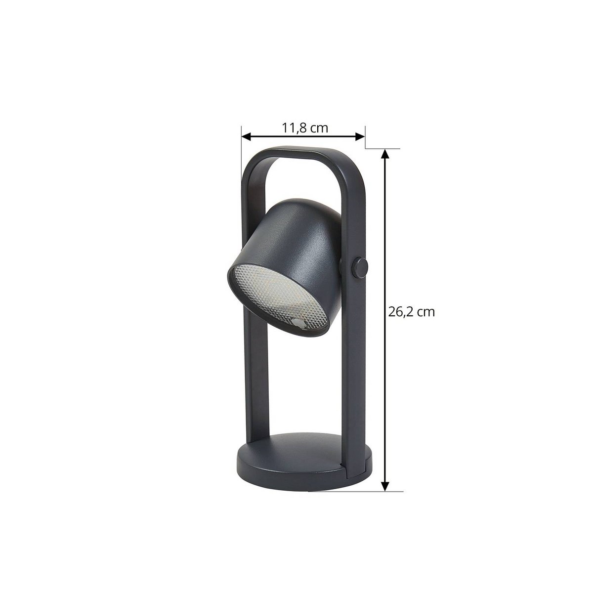 Luminaire de terrasse en aluminium moderneLED noir, LINDBY