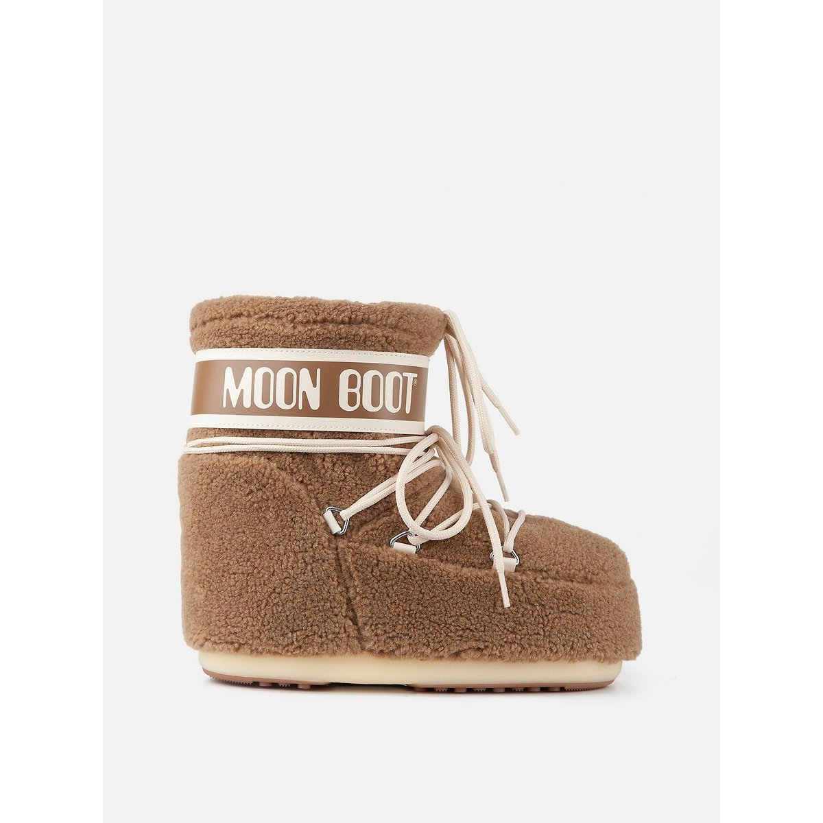 Boots Icon Low Fleece camel, MOON BOOT