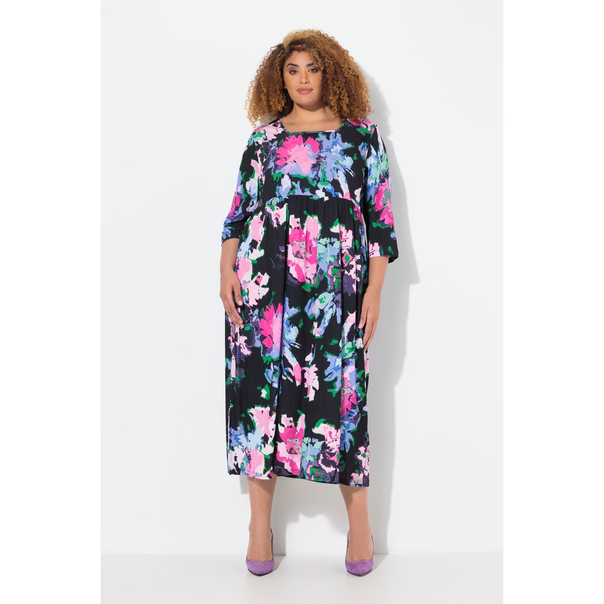 Robe en jersey avec poches noir, ULLA POPKEN