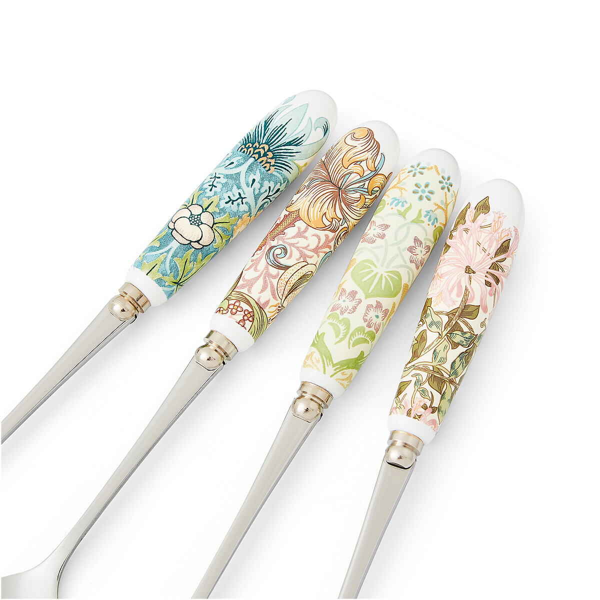 Set of 4 Morris & Co. Teaspoons multi-coloured, MORRIS & CO.