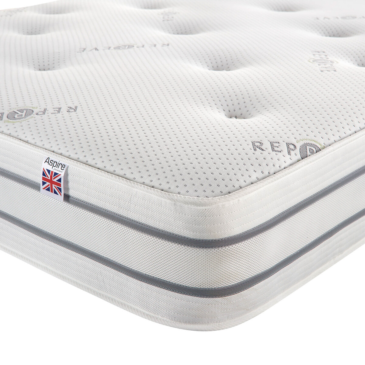 Eco Reprieve Dual Sided Pocket+ Mattress white, ASPIRE