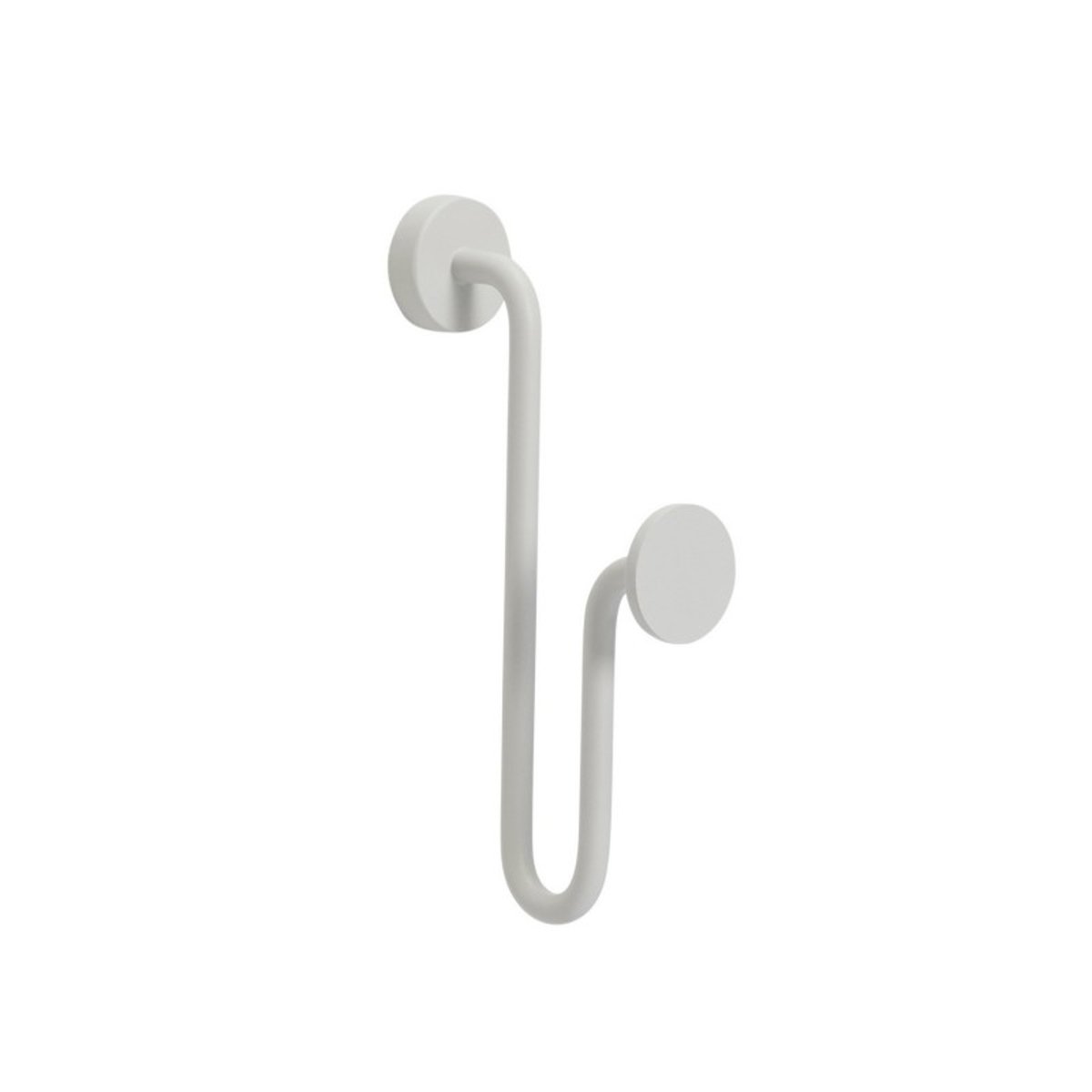 Patère design métal SWING blanc, HUBSCH