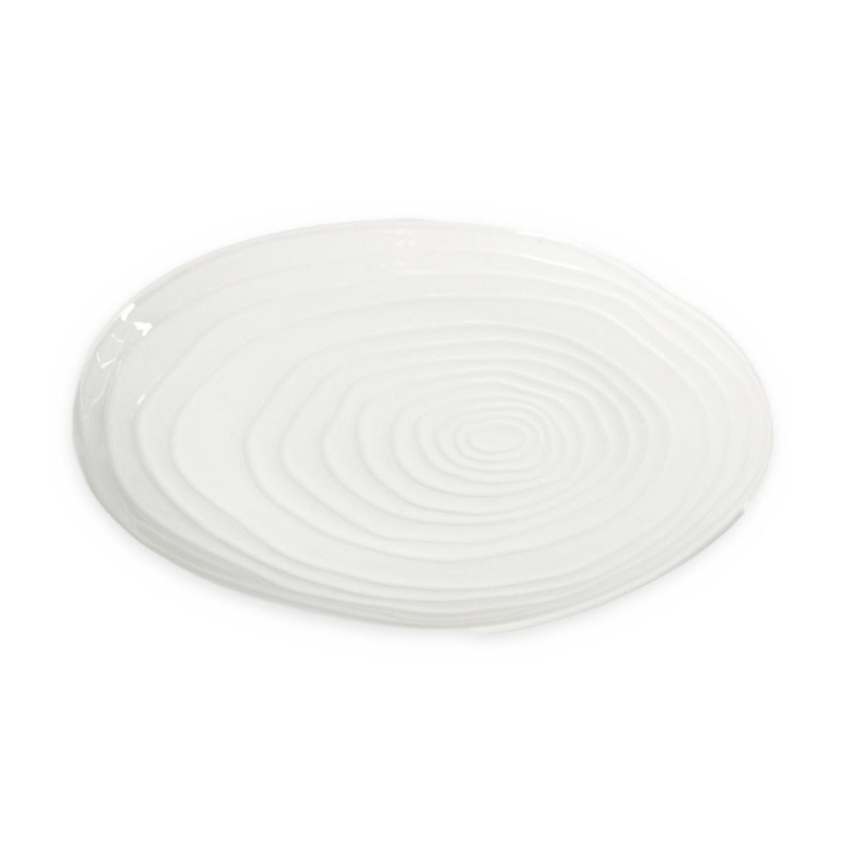 Assiette de présentation teck blanche blanc, PILLIVUYT