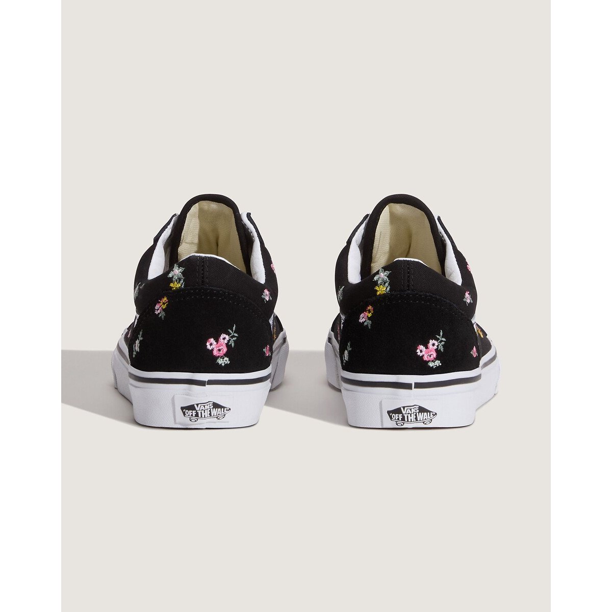 Old Skool low top trainers black with print, VANS