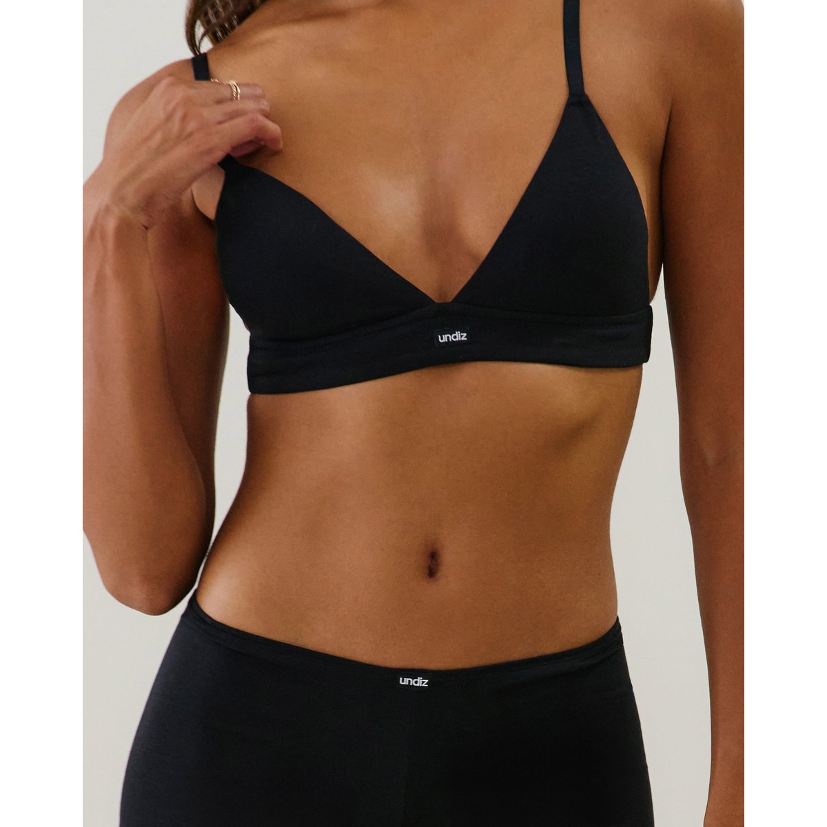 Shorty coton biologique COTONIZ noir, UNDIZ