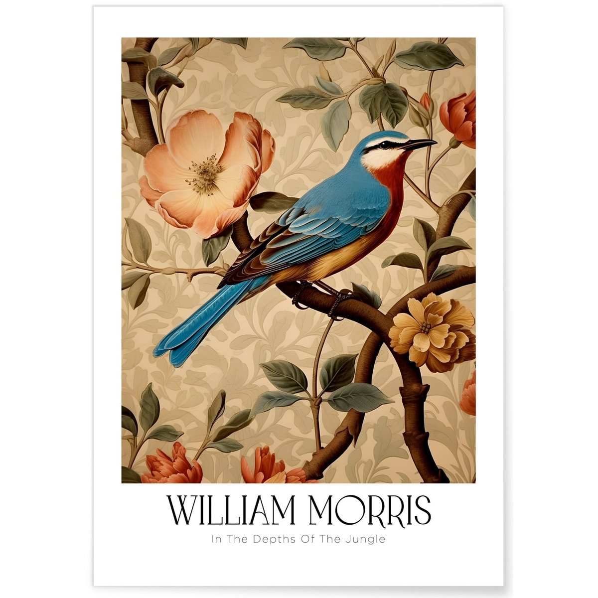 Affiche William Morris n°3 blanc, L'AFFICHERIE
