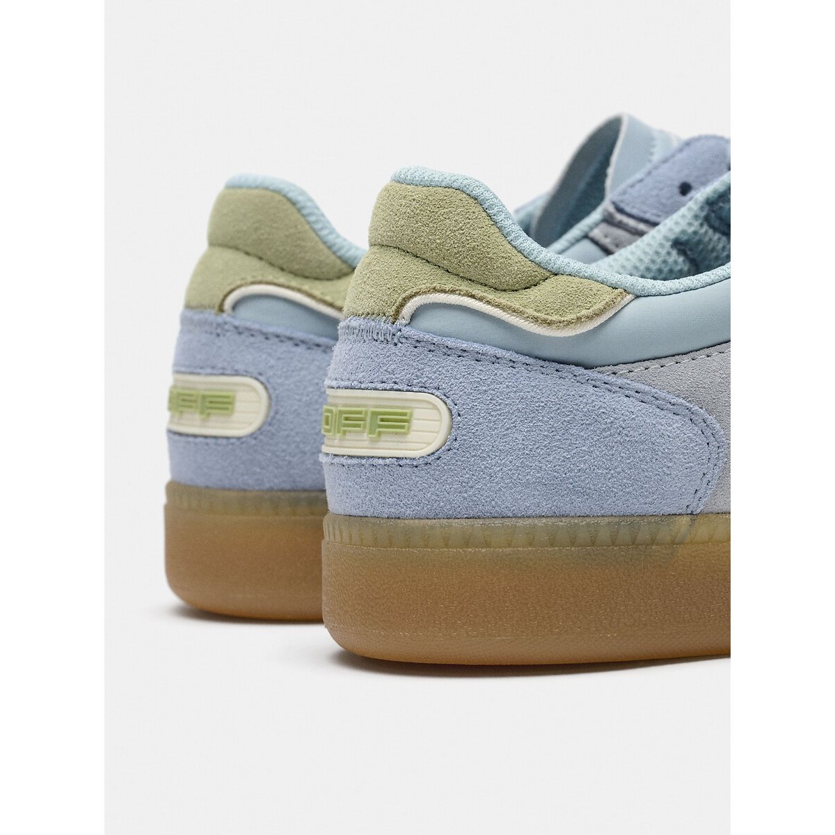 Baskets en cuir Park bleu ciel, HOFF