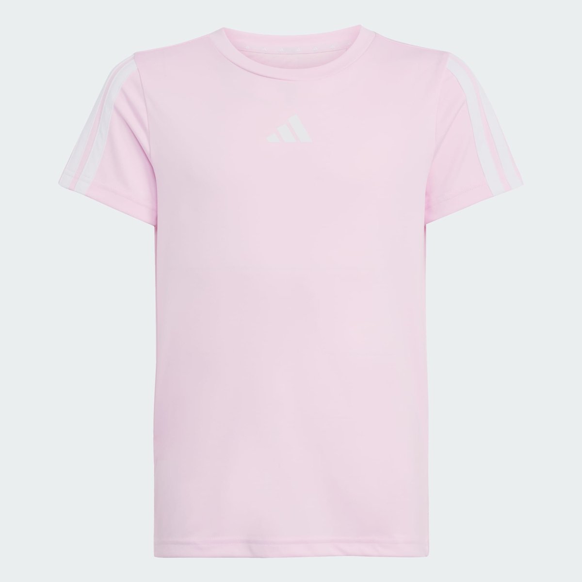 T-Shirt 3 Bandes Training Essentials Enfants T-Shirt 3 Bandes Training Essentials Enfants clear pink / white, ADIDAS SPORTSWEAR