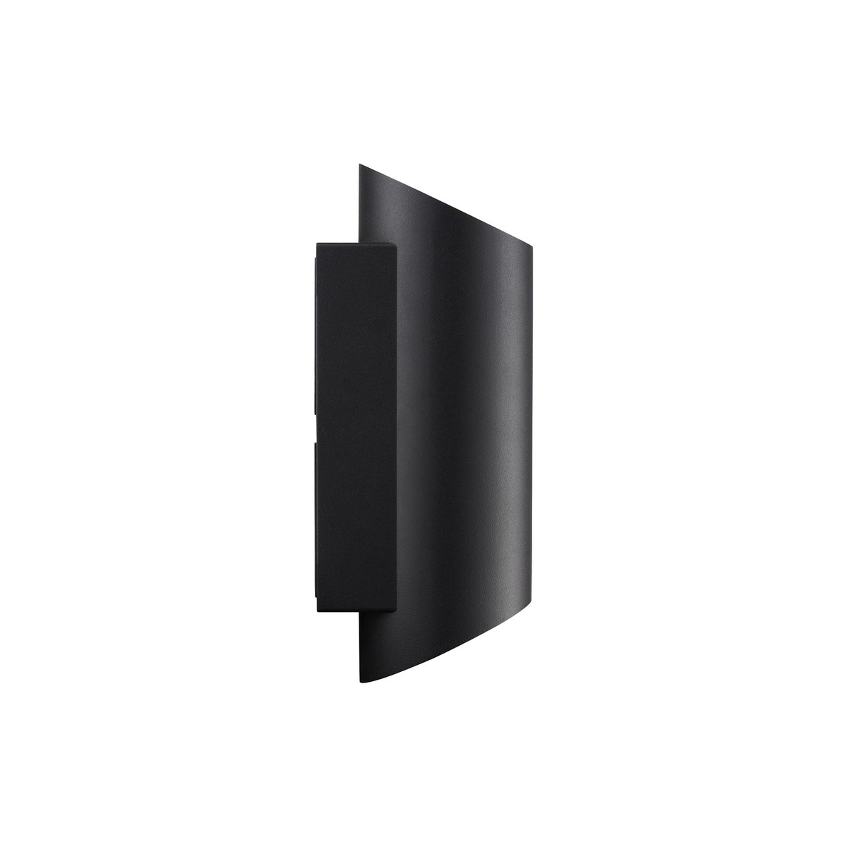 Applique murale extérieure ronde bidirectionnelle en métal, NICO 22 Maxi noir, NORDLUX