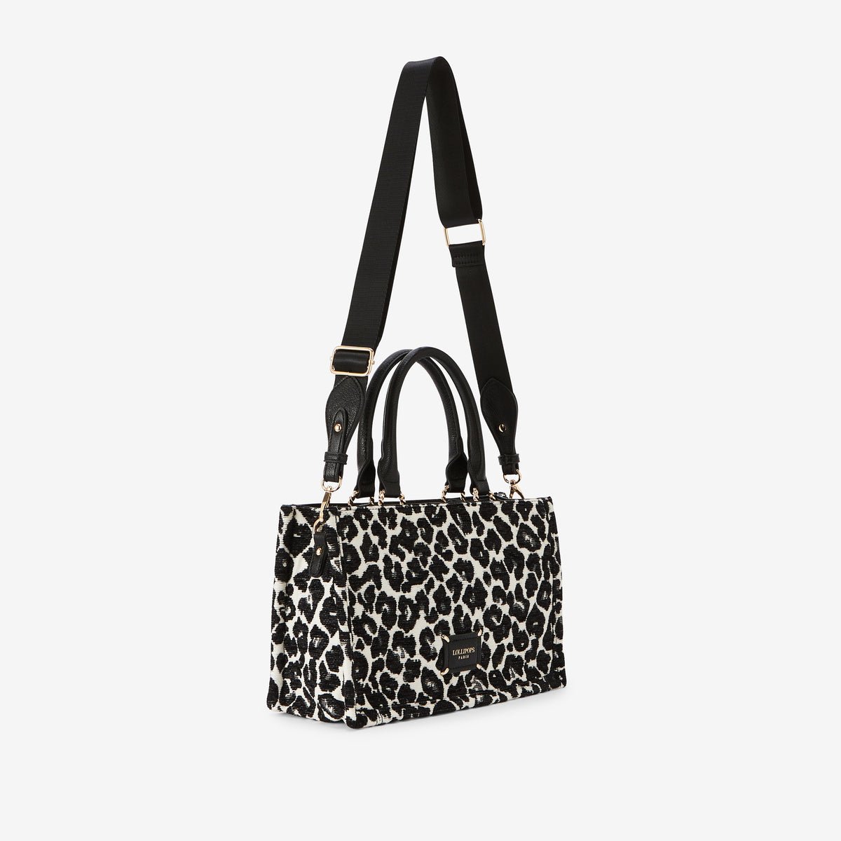 Sac shopper Rod noir,doré, LOLLIPOPS