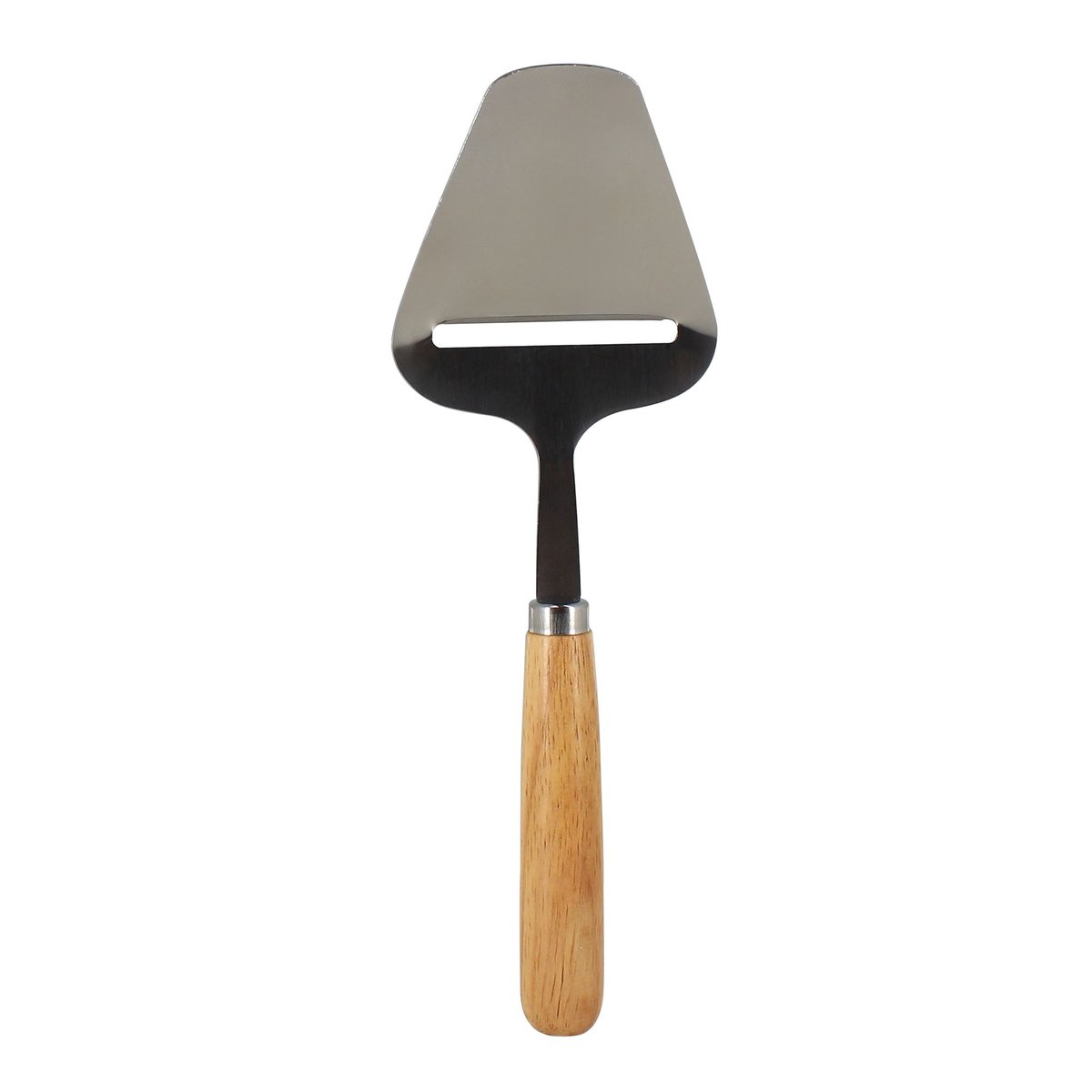 Rabot à fromage en acier inoxydable et manche en bois inox-naturel, MENASTYL
