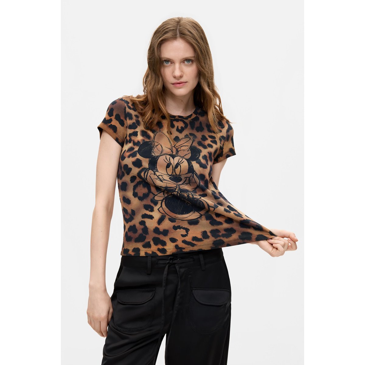 T-SHIRT MICKEY™ IMPRIMÉE marron, DESIGUAL
