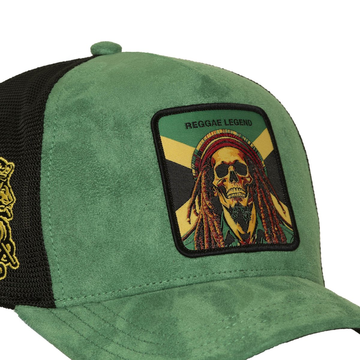 Casquette trucker Pop Legend vert/noir/jaune/rouge, CAPSLAB