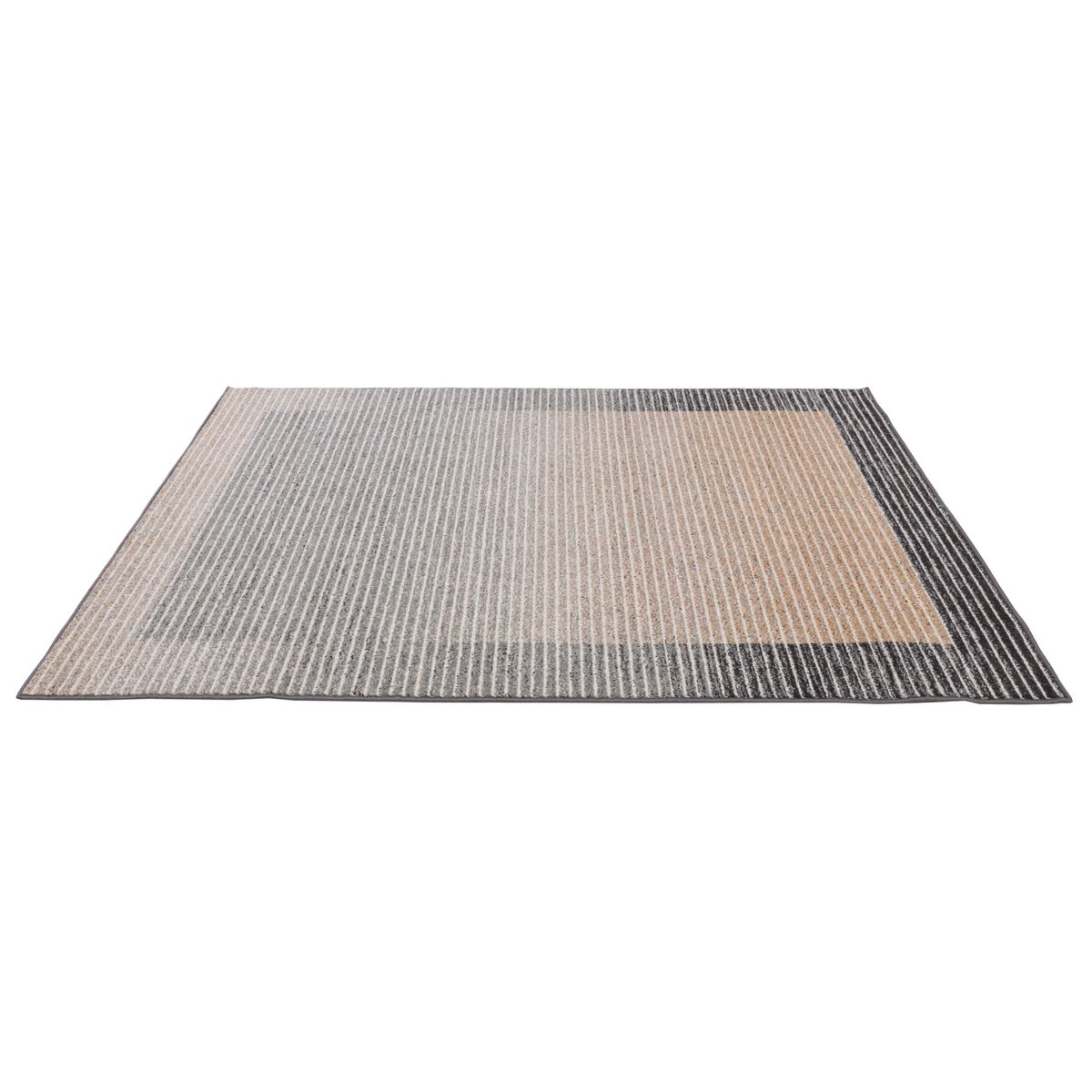 Tapis salon Florentine tufté main épais naturel marron, GINO FALCONE