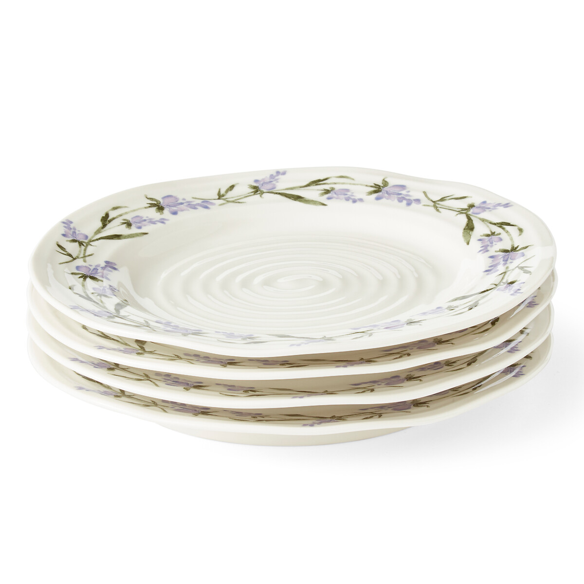 Set of 4 Lavandula Side Plates white, SOPHIE CONRAN FOR PORTMEIRION