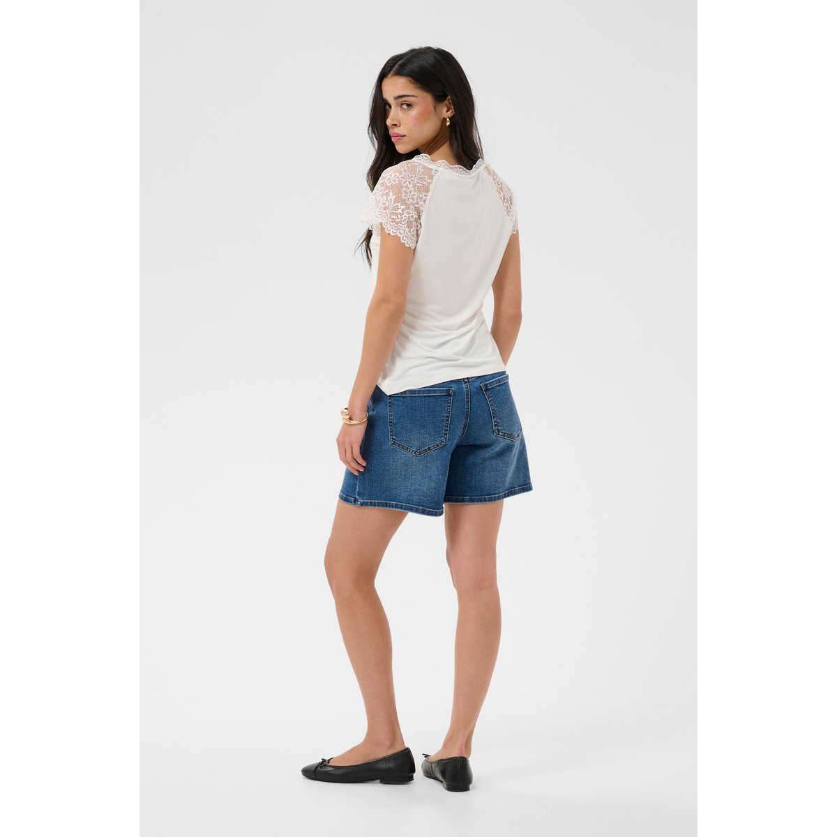 T-shirt à manches courtes blanc chalk, KAFFE