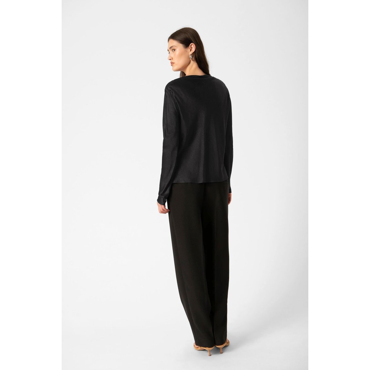 Blouse à manches longues noir black, SOAKED IN LUXURY