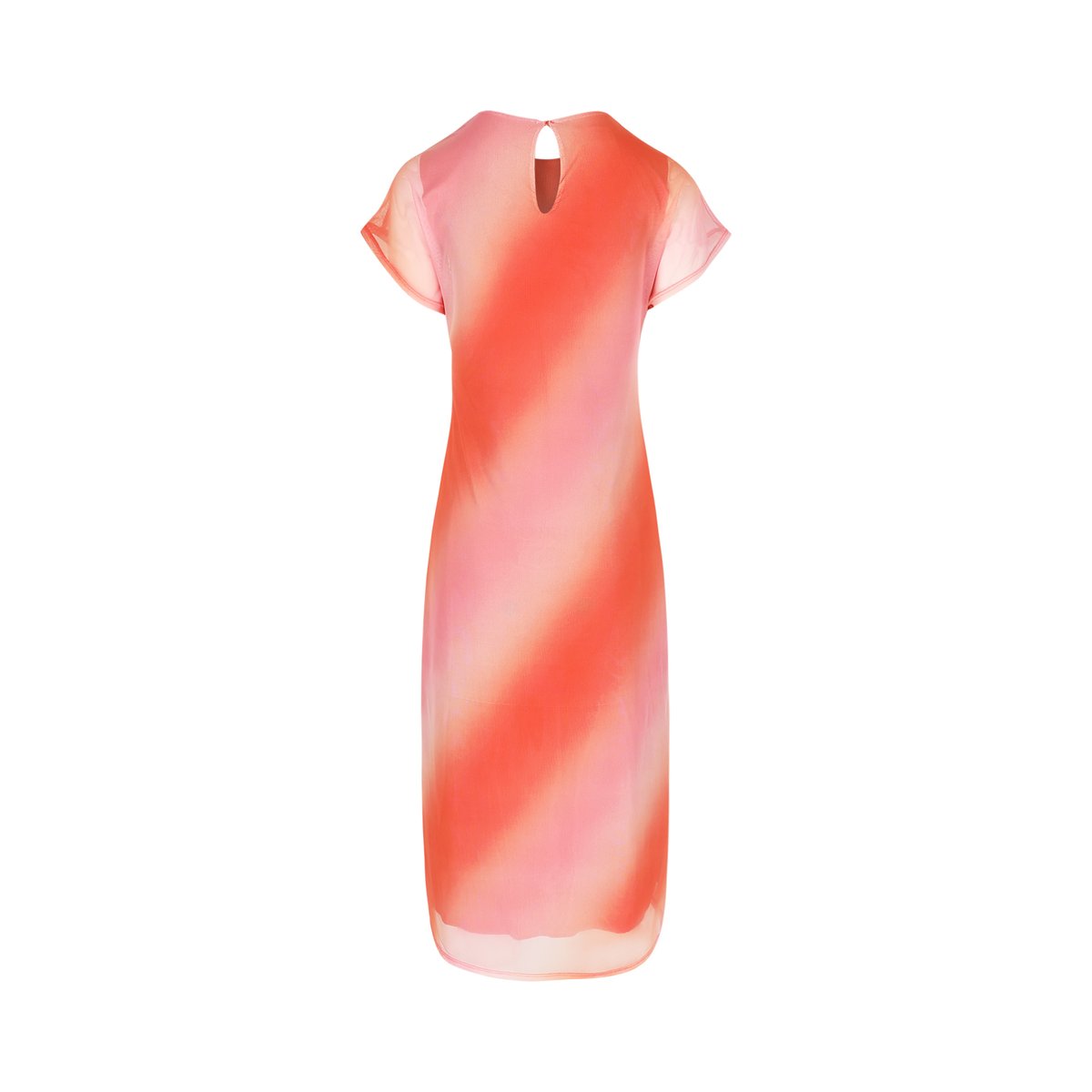 Robe longue nouée dégradée orange, LOLALIZA