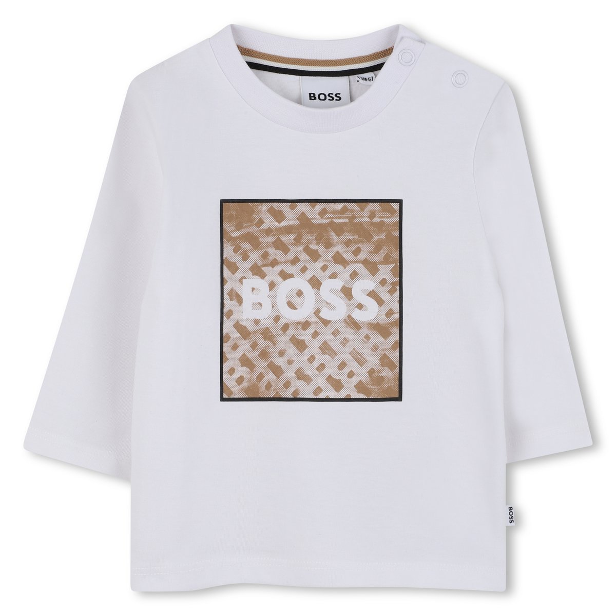 T-shirts à manches longues blanc, BOSS KIDSWEAR