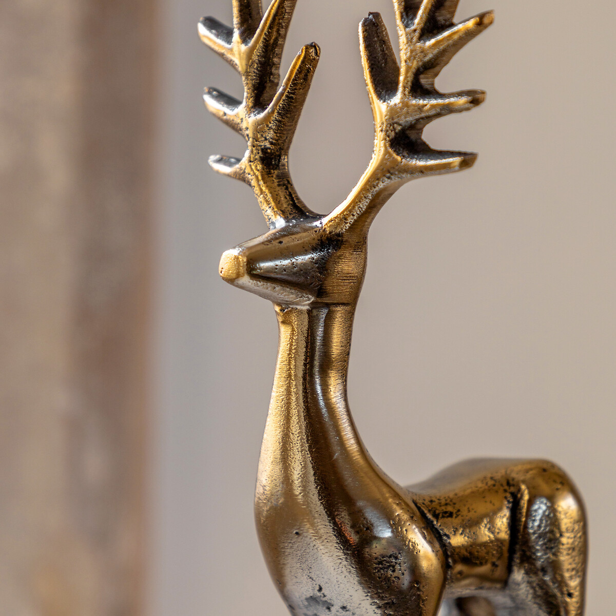 Antique Gold Stag Decoration gold-coloured, SO'HOME