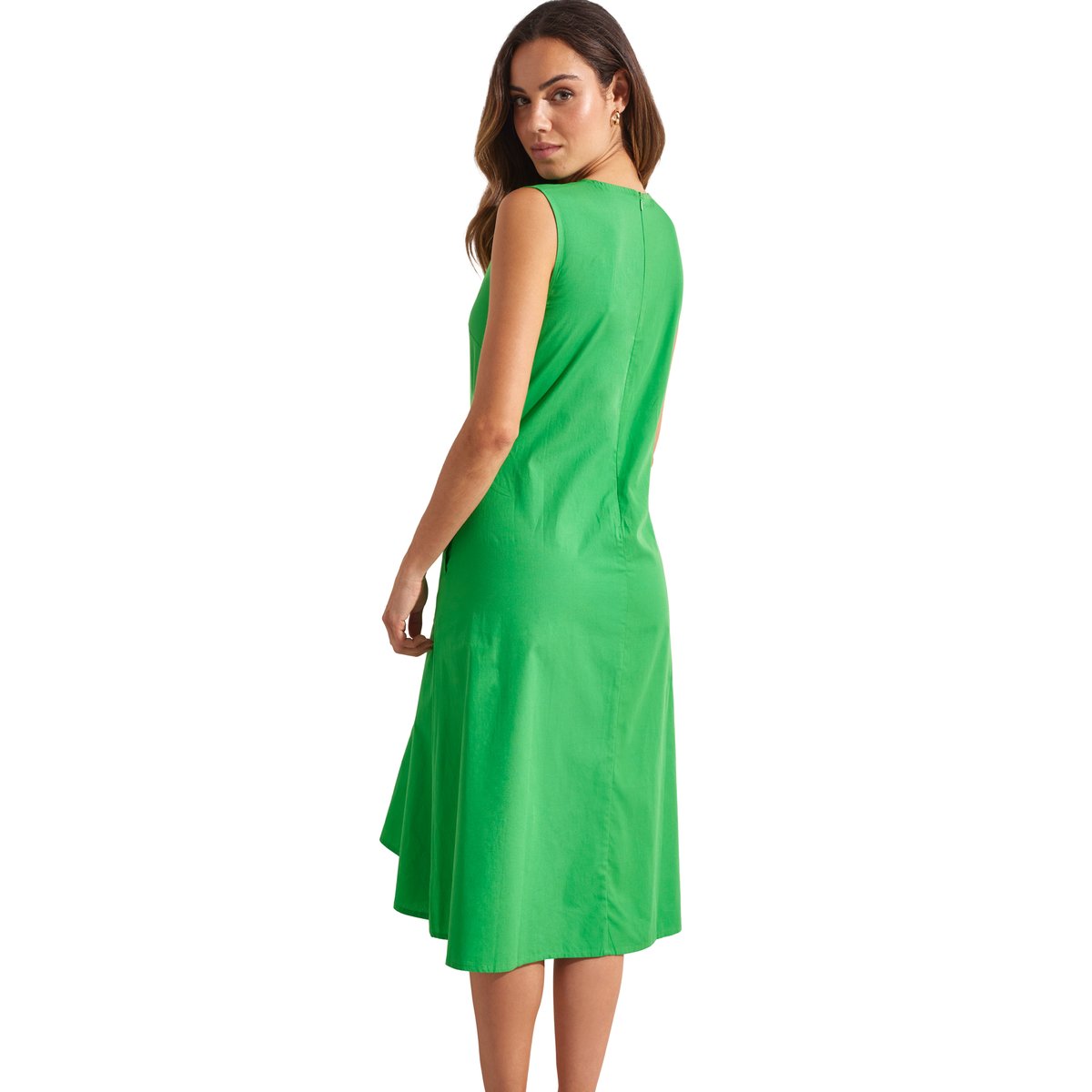 Robe estivale mi-longue sans manches BOREALIS vert, SELMARK MARE
