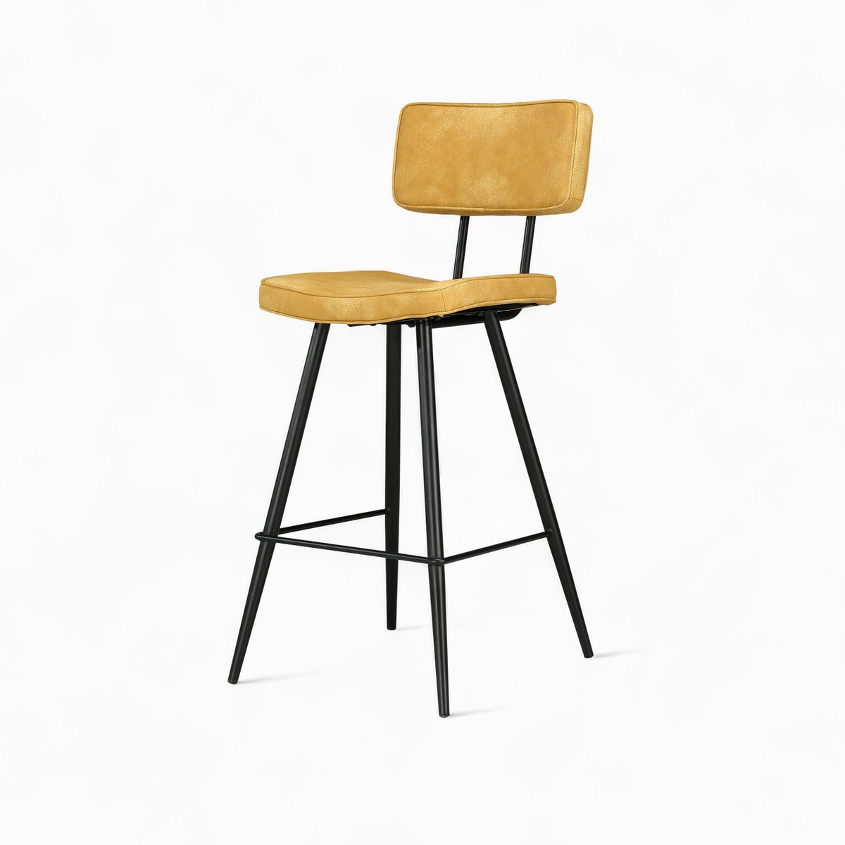 Pack 4 chaises pour îlot central et 66 cm - TEXAS bleu et jaune, MAISON PAVANE