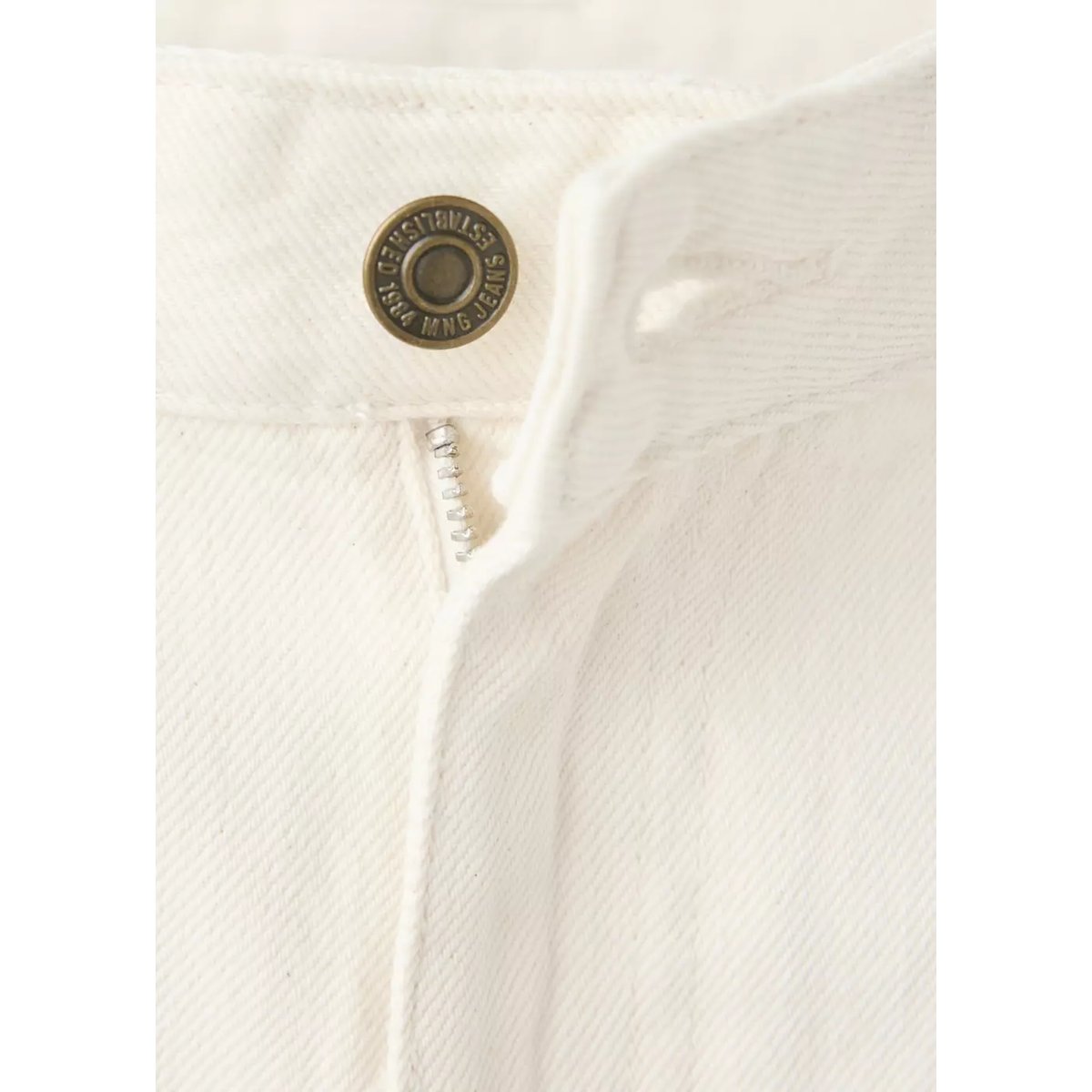 Jean Miami droit taille normale écru, MANGO