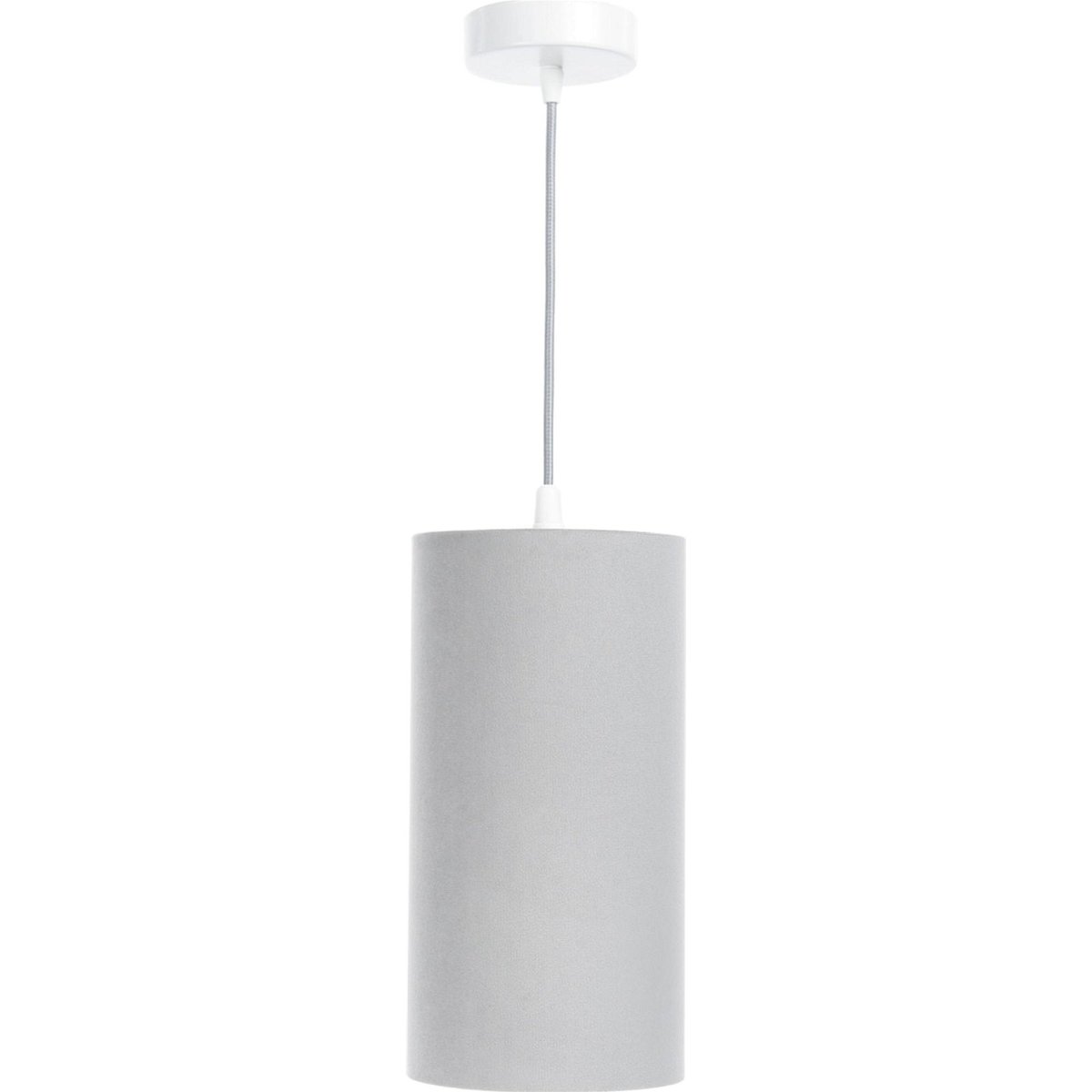 Suspension ronde en fibre naturelle Jasmin bebe gris chanvre avec bas beige crème, BPS KONCEPT