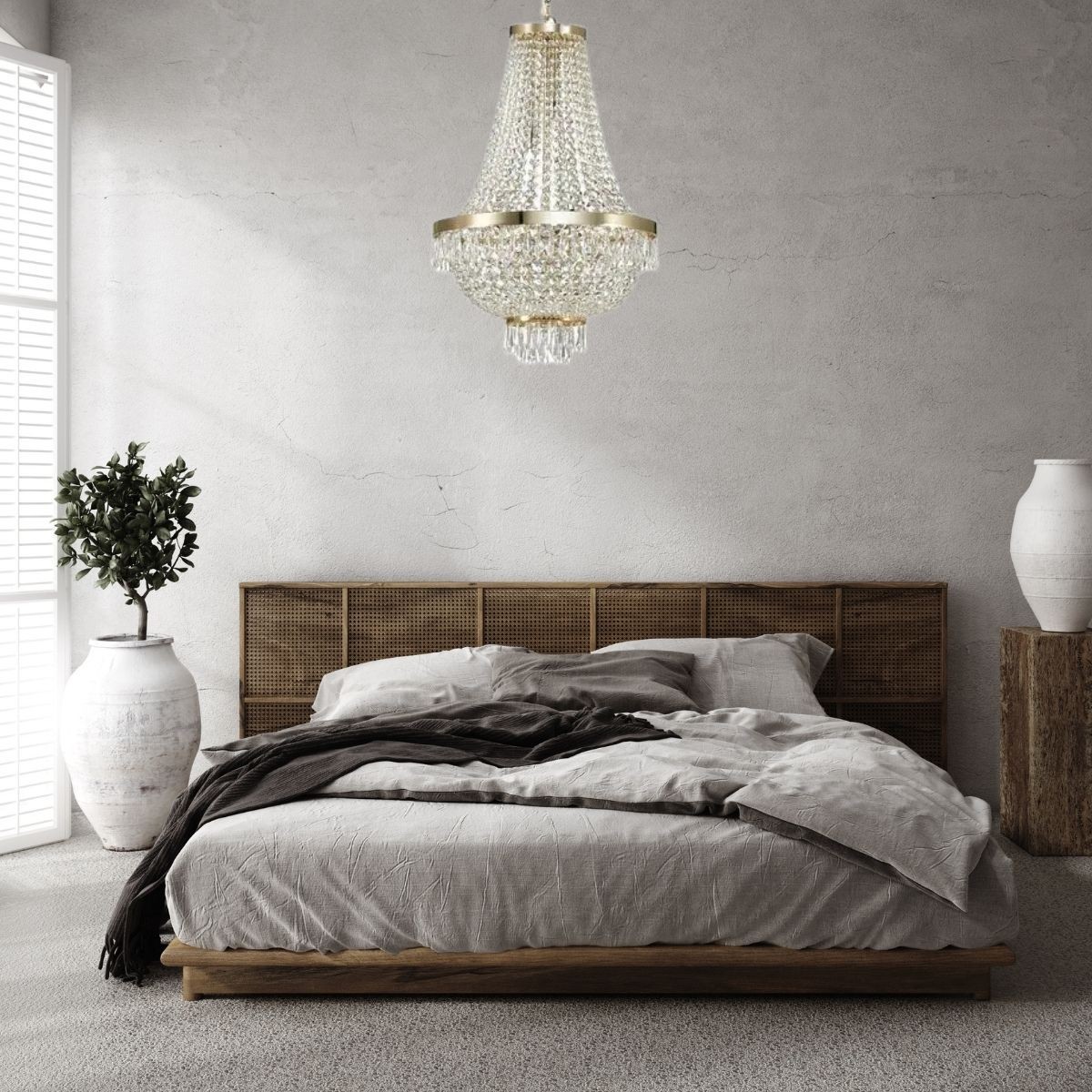 Lustre CAESAR or dorée, IDEAL LUX