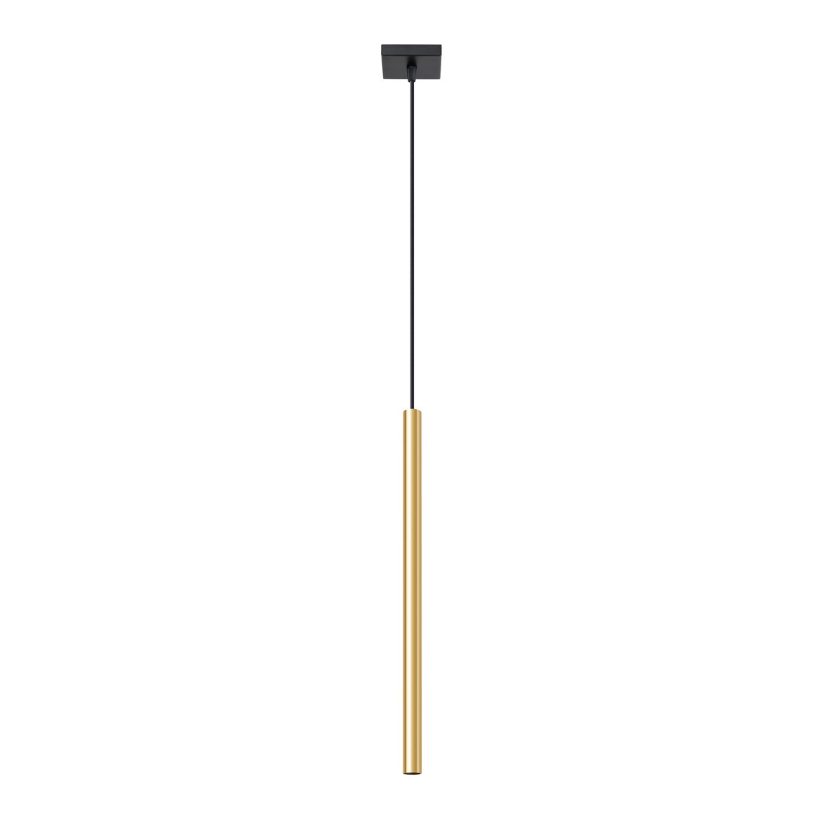 Suspension Acier Éclat Doré G9 1 Pastelo jaune, EDEN