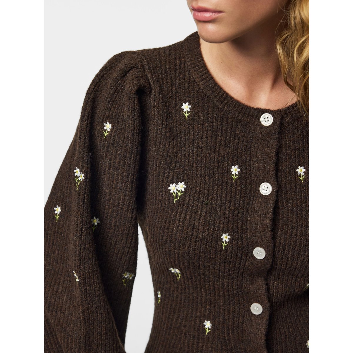 Cardigan En Maille marron - hot fudge1, PIECES