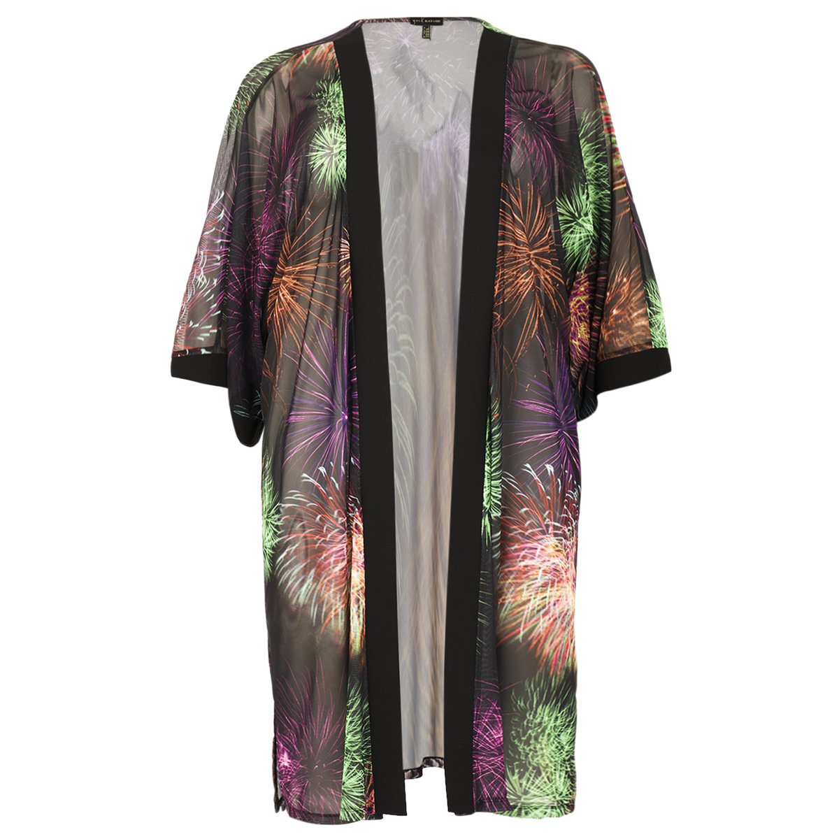 Kimono imprimé / imprimée noir, YOEK
