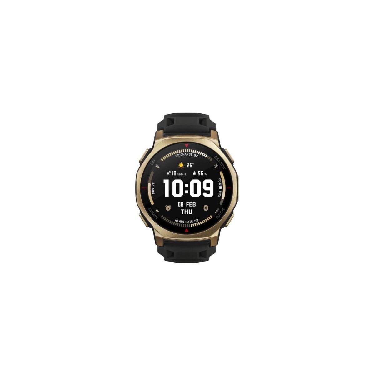 Montre sport T-Rex 3 Pro 44mm Black Gold noir, AMAZFIT