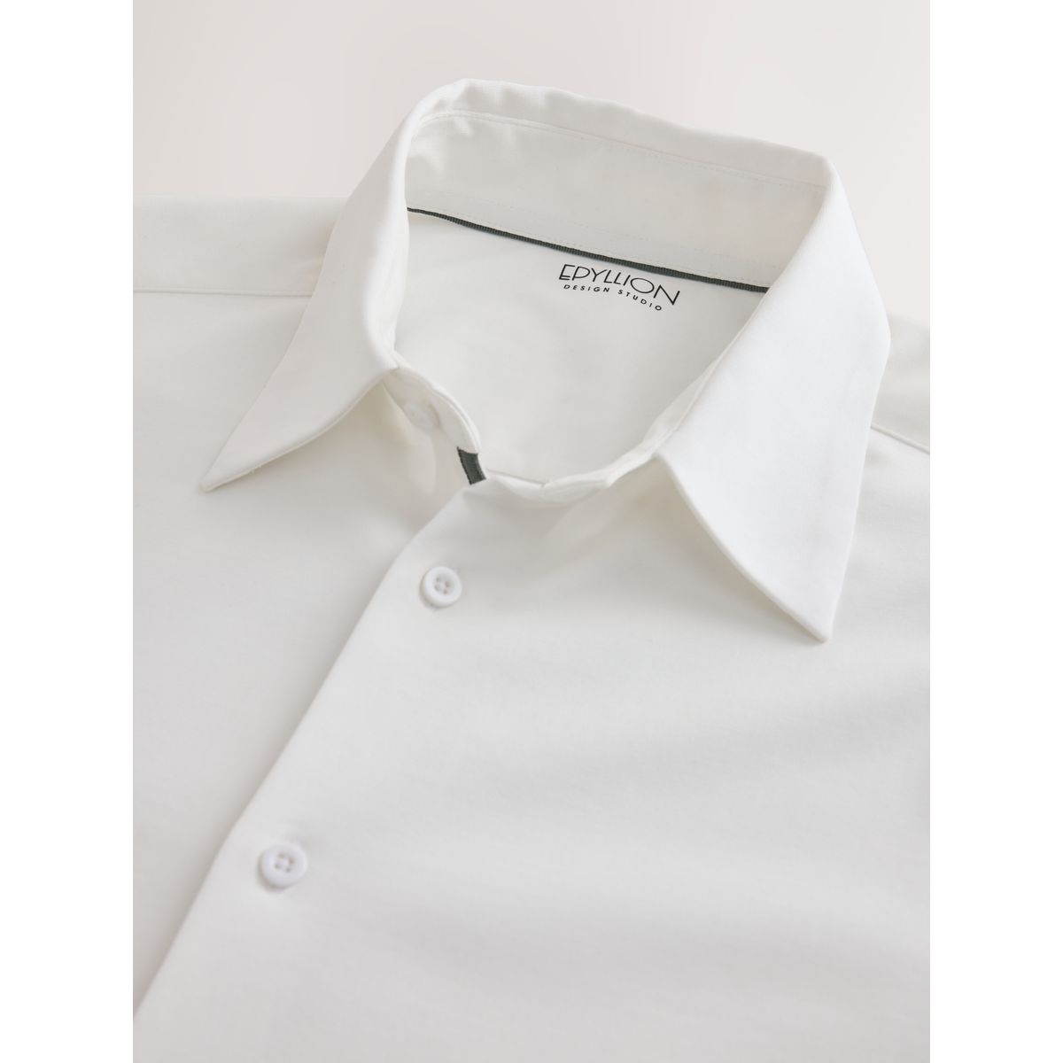 Chemise près du corps en jersey blanc, NEXT
