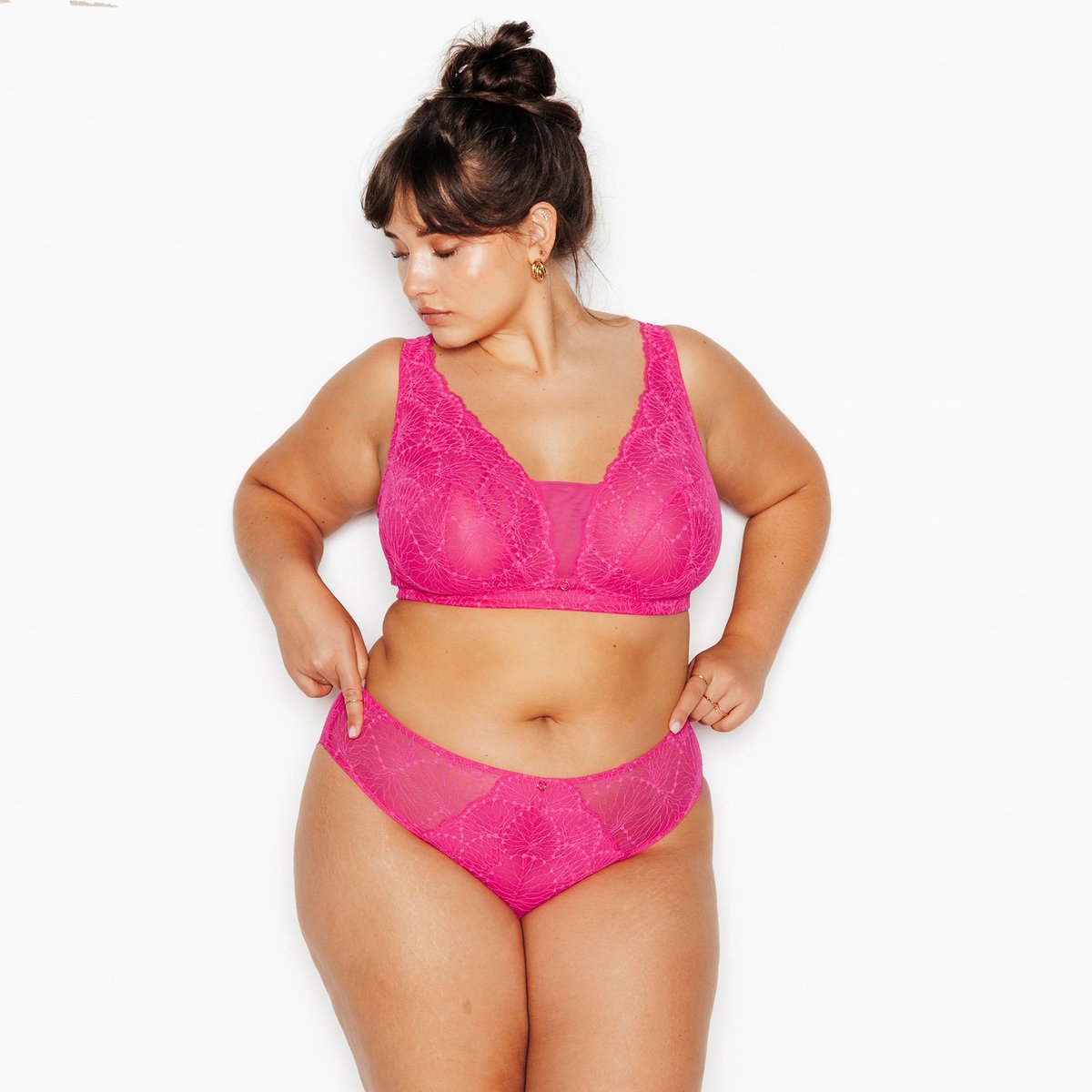 Culotte HERMINE+ fuchsia, ROUGEGORGE LINGERIE