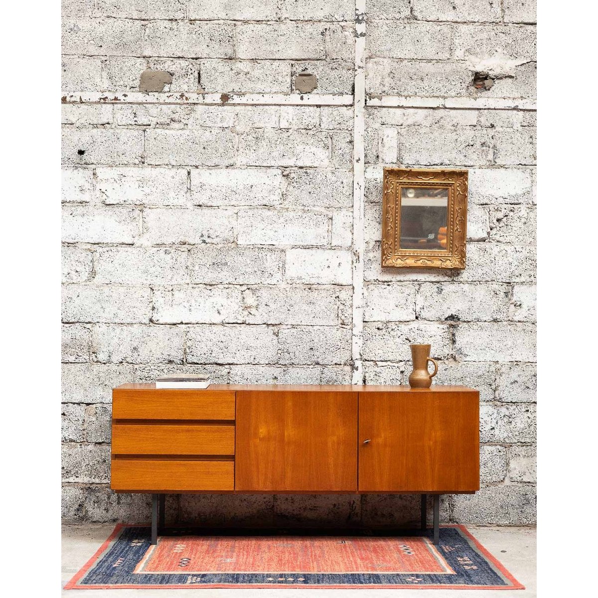 Grande enfilade scandinave Margaret N°474 - Bon état marron, DEBONGOUT