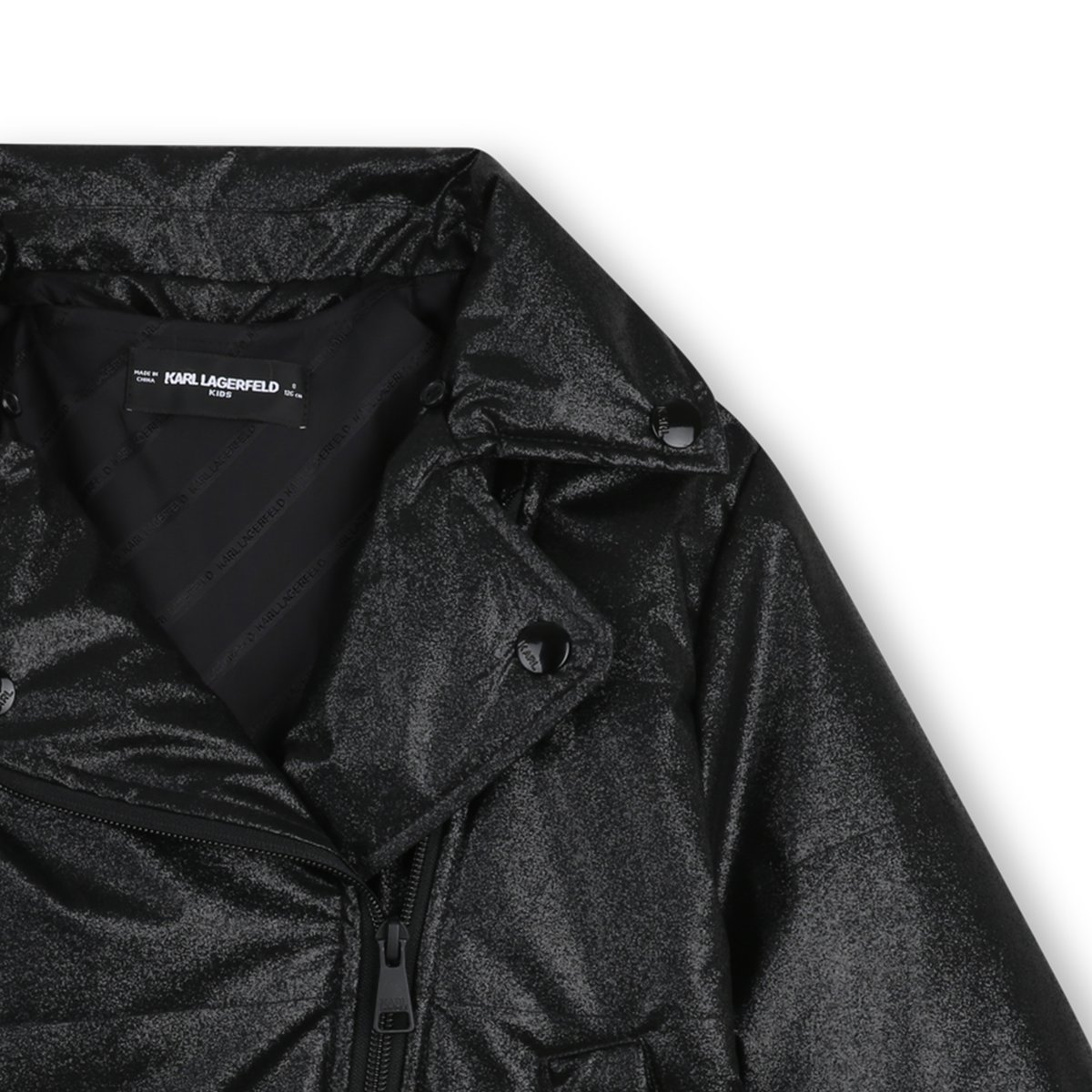 Doudoune à capuche black, KARL LAGERFELD KIDS