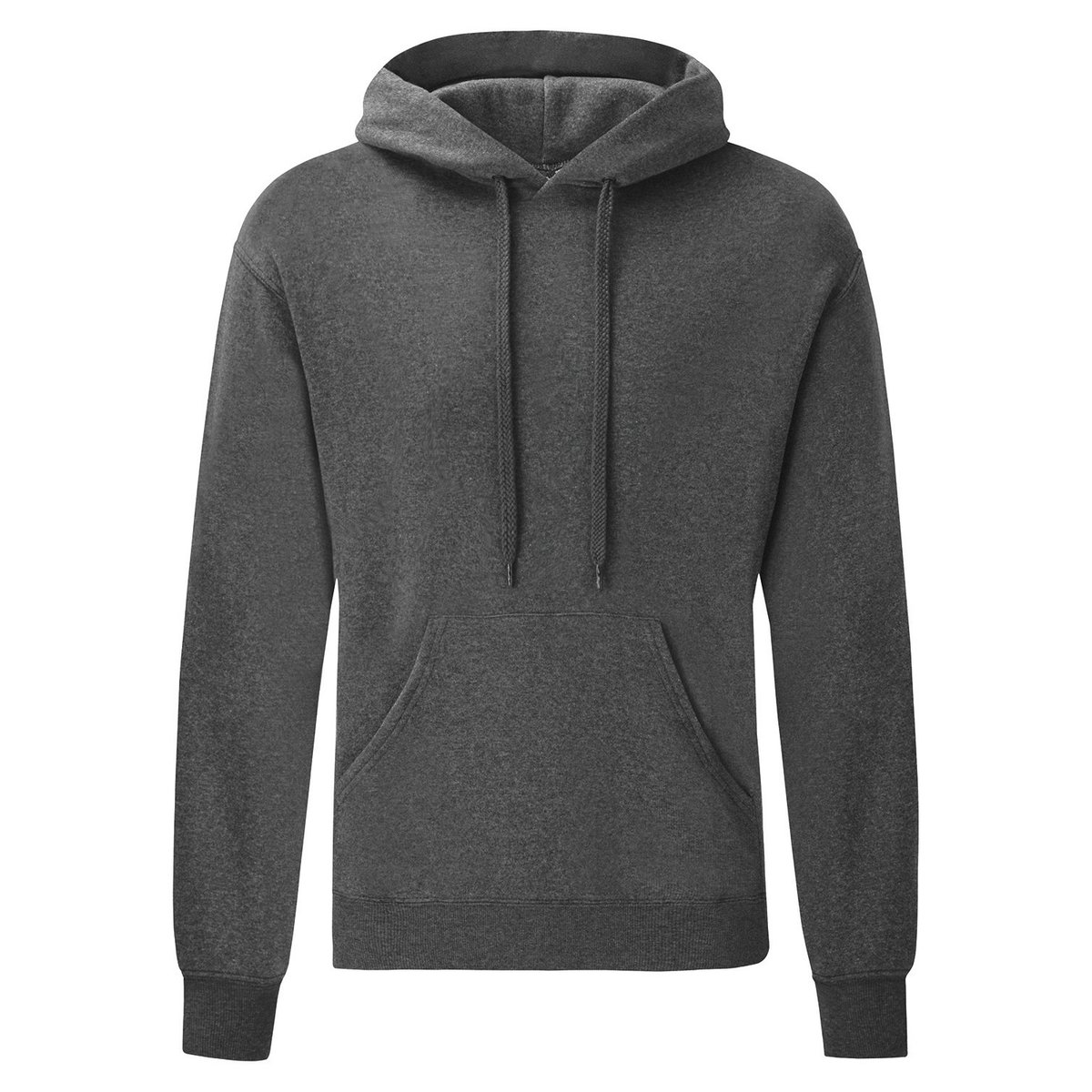 Sweat à capuche CLASSIC gris chiné, FRUIT OF THE LOOM
