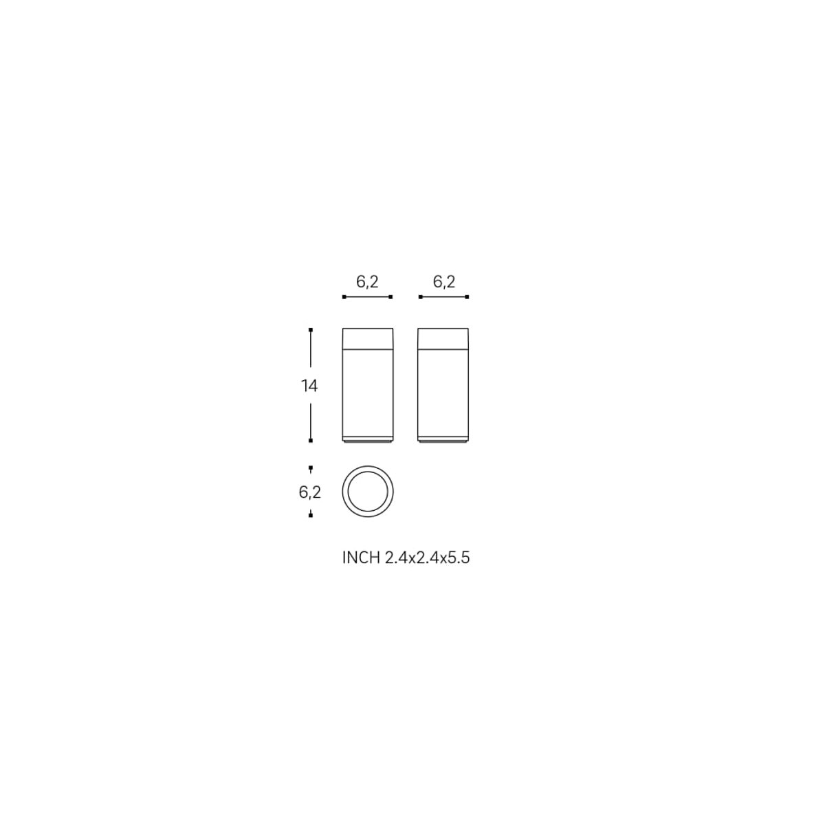 Porte Papier Toilette B&W noir mat, COSMIC