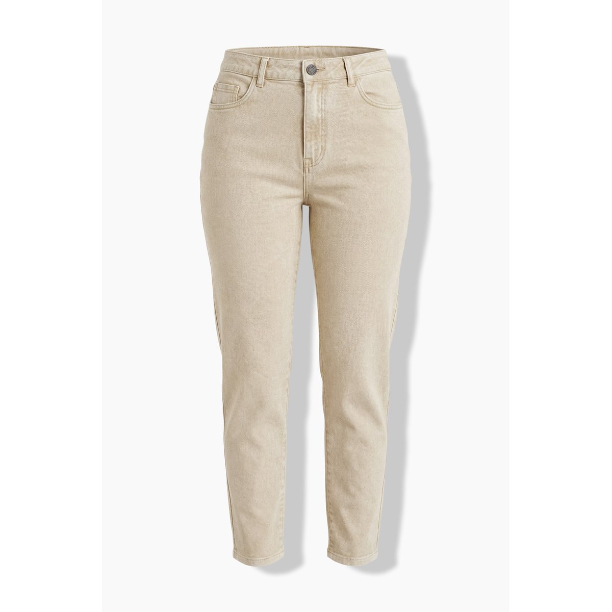 Jean Mom en denim extensible beige, ULLA POPKEN
