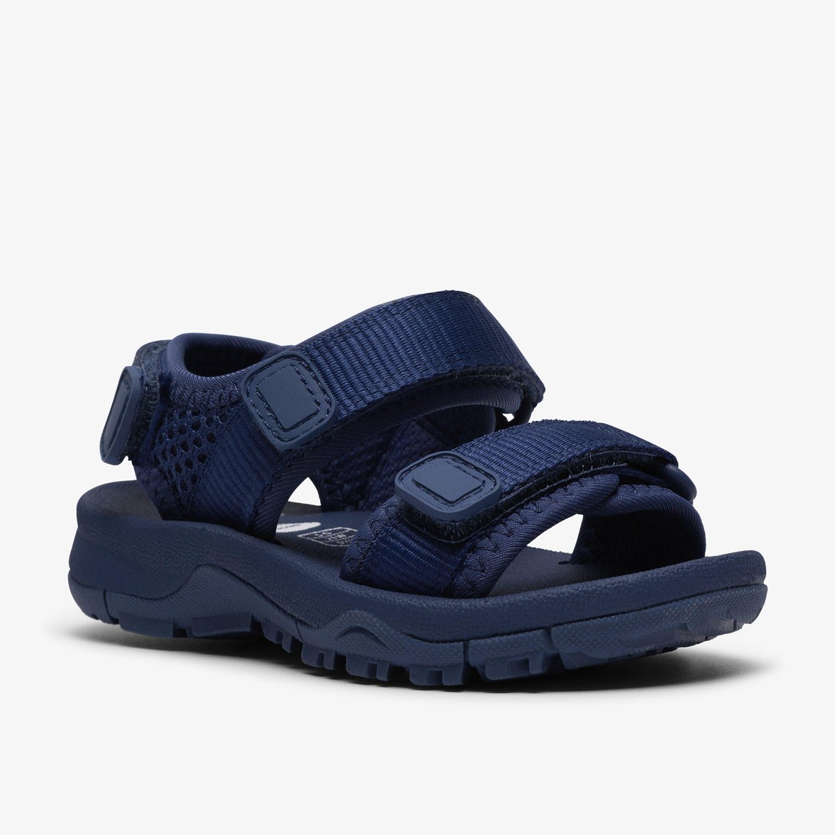 Sandales Textile Coupe Large WHARF TIDE T bleu, CLARKS