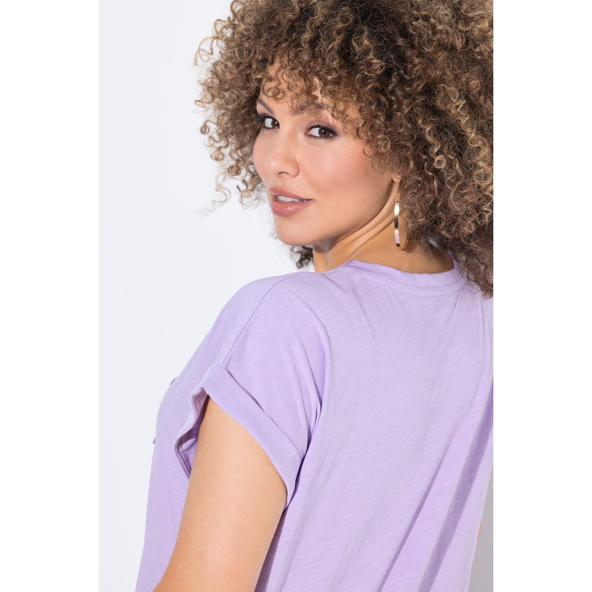 T-shirt oversize lavande, ULLA POPKEN