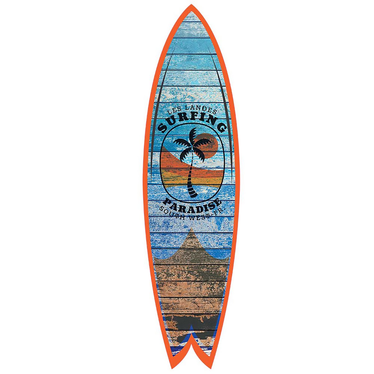 Planche de surf décorative les landes tableau alu dibond, HEXOA