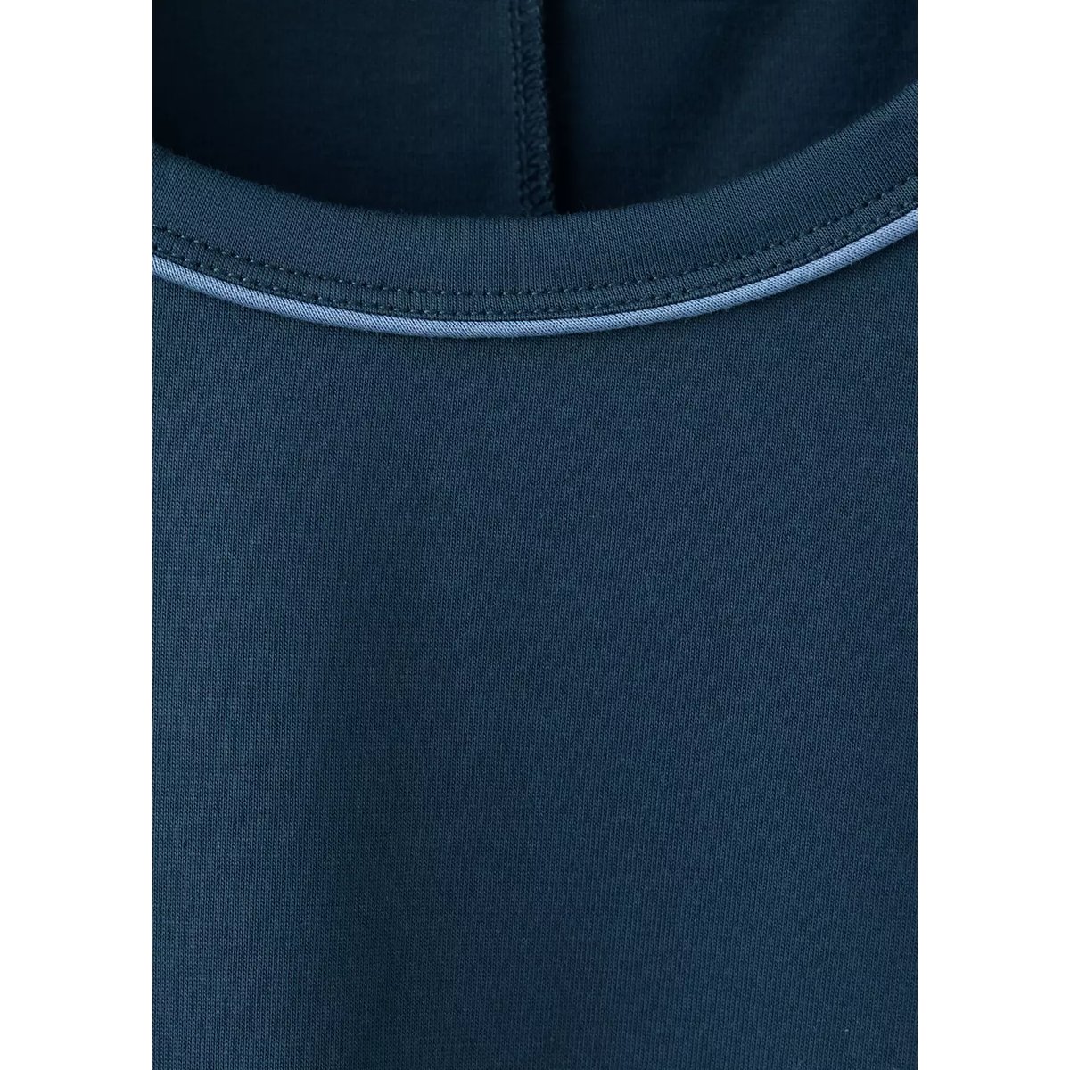 T-shirt de pyjama avec liseré contrasté bleu marine, MANGO
