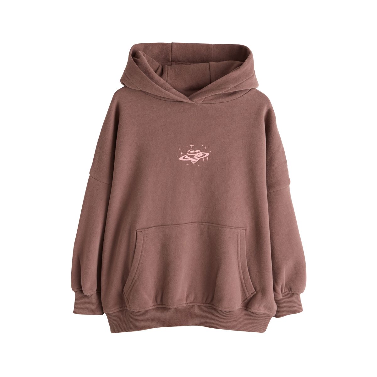 Sweat à capuche chocolat brun cosmique, NEXT
