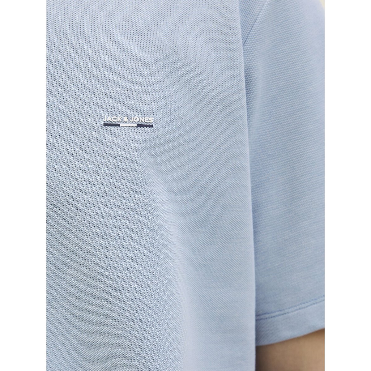 T-shirt col rond manches courtes bleu clair, JACK & JONES